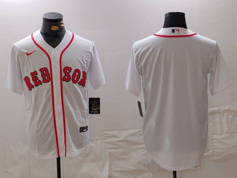 Men Boston Red Sox Blank White Game 2024 Nike MLB Jersey style 1->boston red sox->MLB Jersey